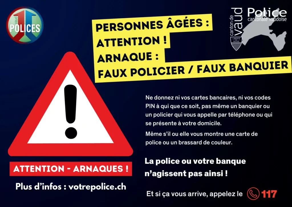 2024-arnaque-policier Affiche de la police cantonale vaudoise
